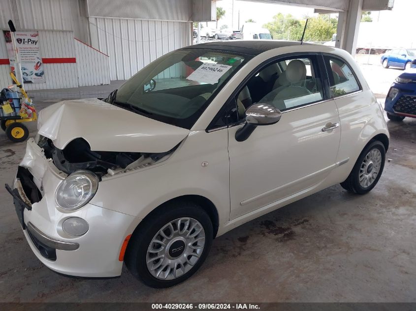 2013 Fiat 500 Lounge VIN: 3C3CFFCR6DT737368 Lot: 40290246