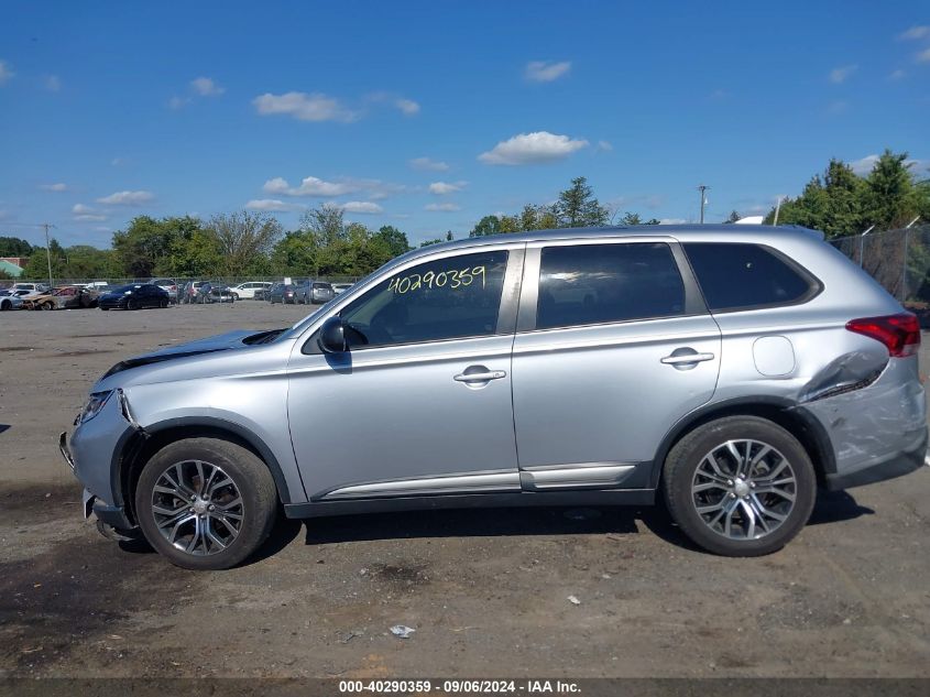 2017 Mitsubishi Outlander Es VIN: JA4AZ2A35HZ055009 Lot: 40290359