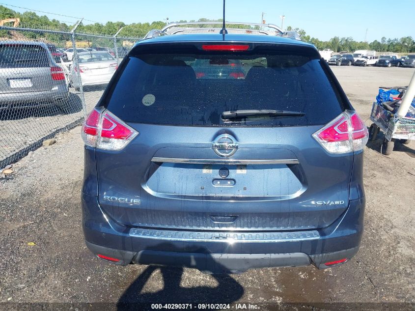 2016 Nissan Rogue Sv VIN: KNMAT2MV3GP616466 Lot: 40290371