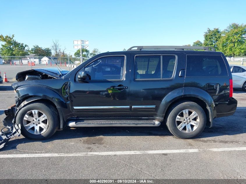 2011 Nissan Pathfinder S/Le/Se VIN: 5N1AR1NB2BC603801 Lot: 40290391