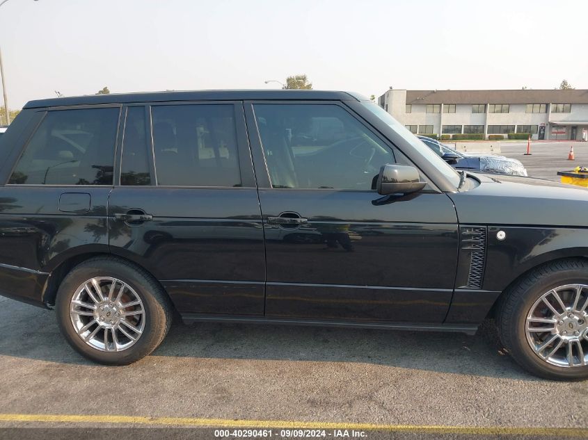 2012 Land Rover Range Rover Hse VIN: SALME1D46CA392477 Lot: 40290461