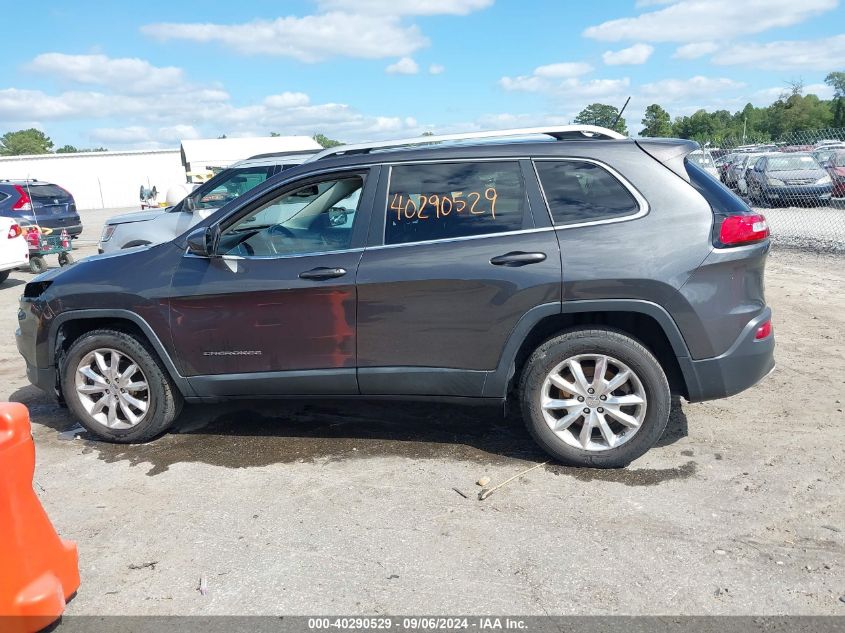 2015 Jeep Cherokee Limited VIN: 1C4PJMDS8FW698376 Lot: 40290529