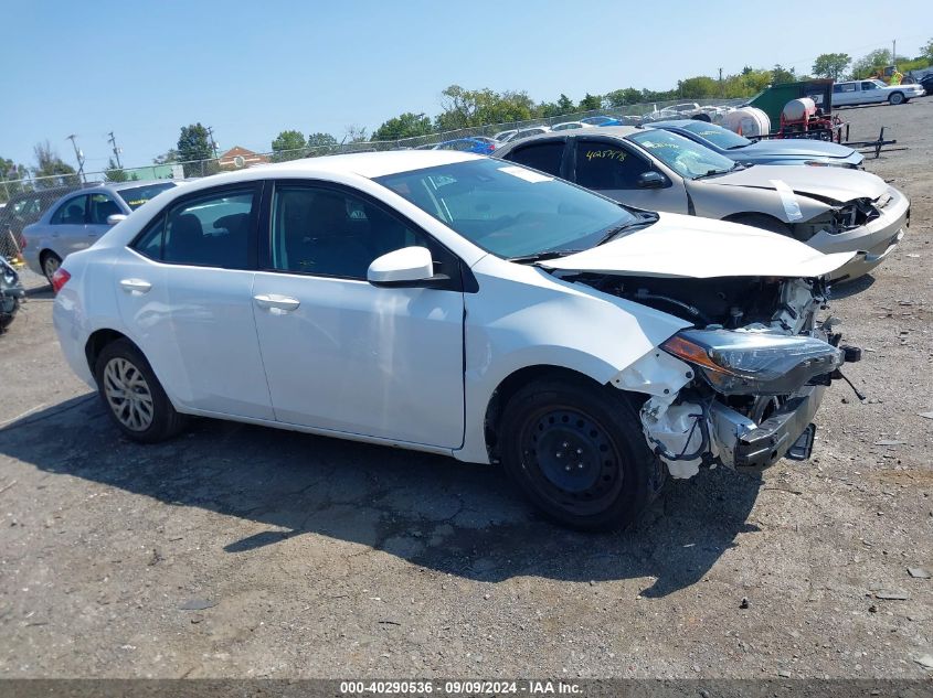 2019 Toyota Corolla Le VIN: 2T1BURHE6KC245282 Lot: 40290536