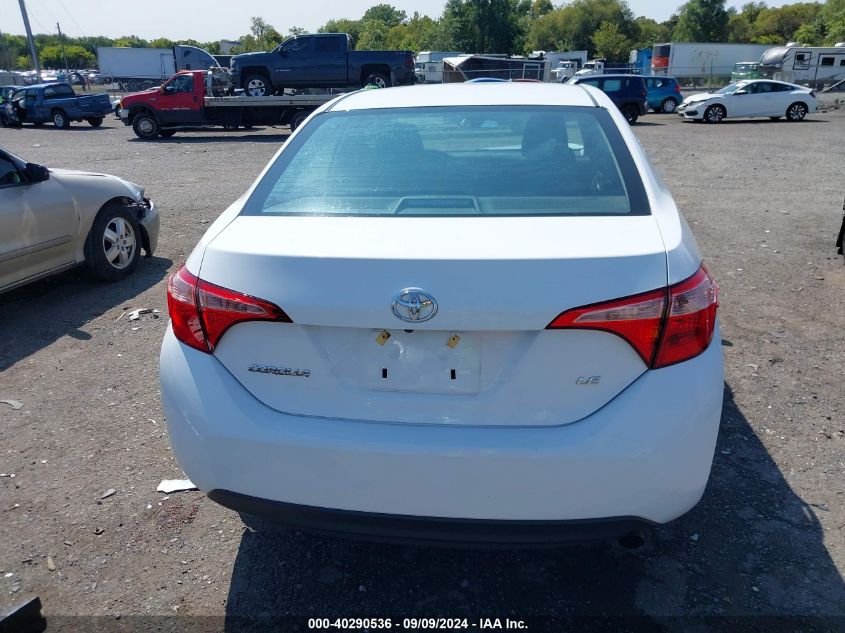 2019 Toyota Corolla Le VIN: 2T1BURHE6KC245282 Lot: 40290536