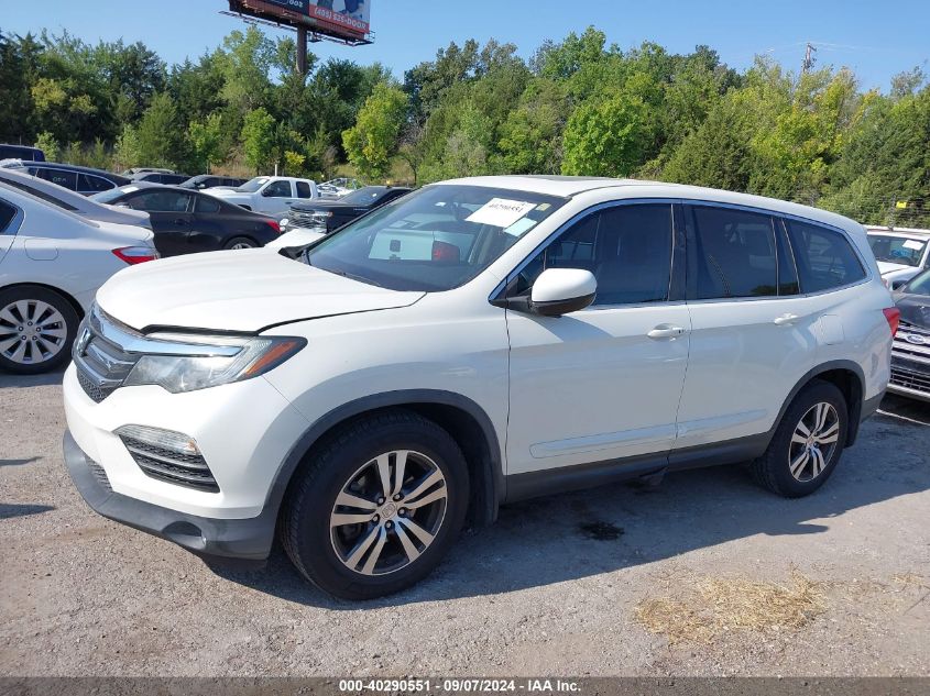 2016 Honda Pilot Ex-L VIN: 5FNYF5H7XGB043000 Lot: 40290551