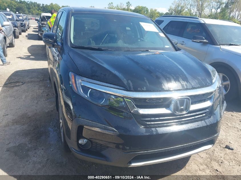 2019 Honda Pilot Ex-L VIN: 5FNYF6H55KB086382 Lot: 40290651