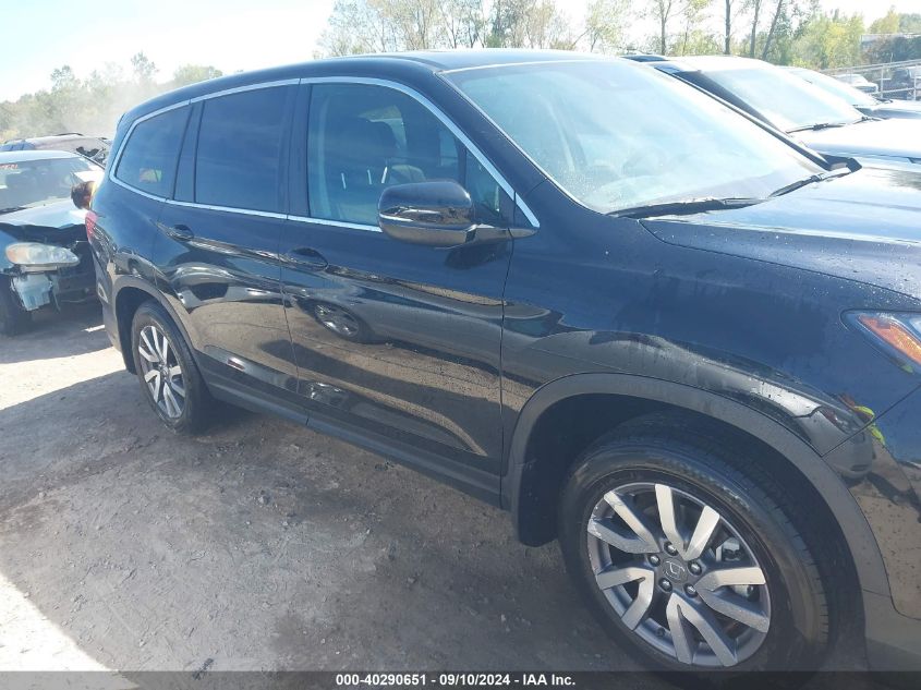 2019 Honda Pilot Ex-L VIN: 5FNYF6H55KB086382 Lot: 40290651