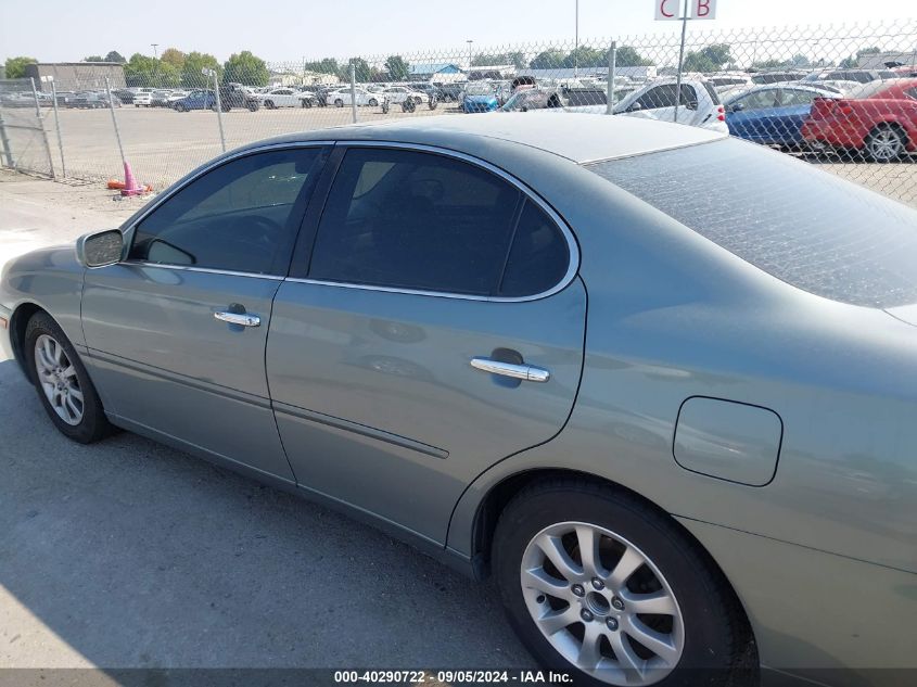 2004 Lexus Es 330 VIN: JTHBA30G645024170 Lot: 40290722