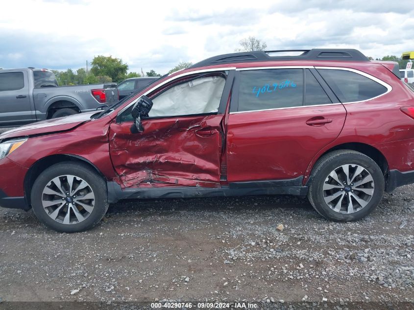 2017 Subaru Outback 2.5I Limited VIN: 4S4BSANC8H3216843 Lot: 40290746