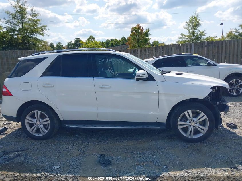 2014 Mercedes-Benz Ml 350 4Matic VIN: 4JGDA5HB9EA343436 Lot: 40291038