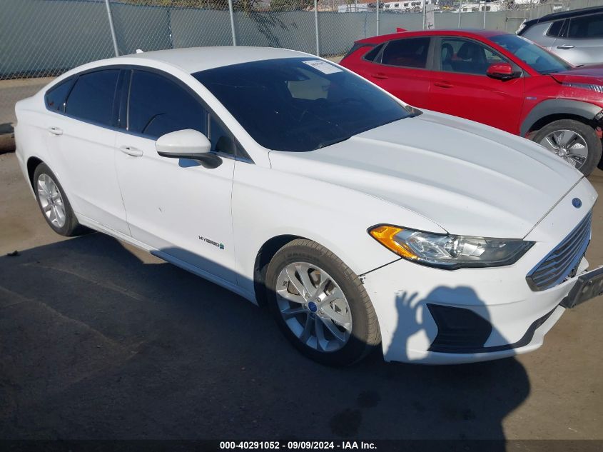 2019 Ford Fusion Hybrid Se VIN: 3FA6P0LU0KR174583 Lot: 40291052