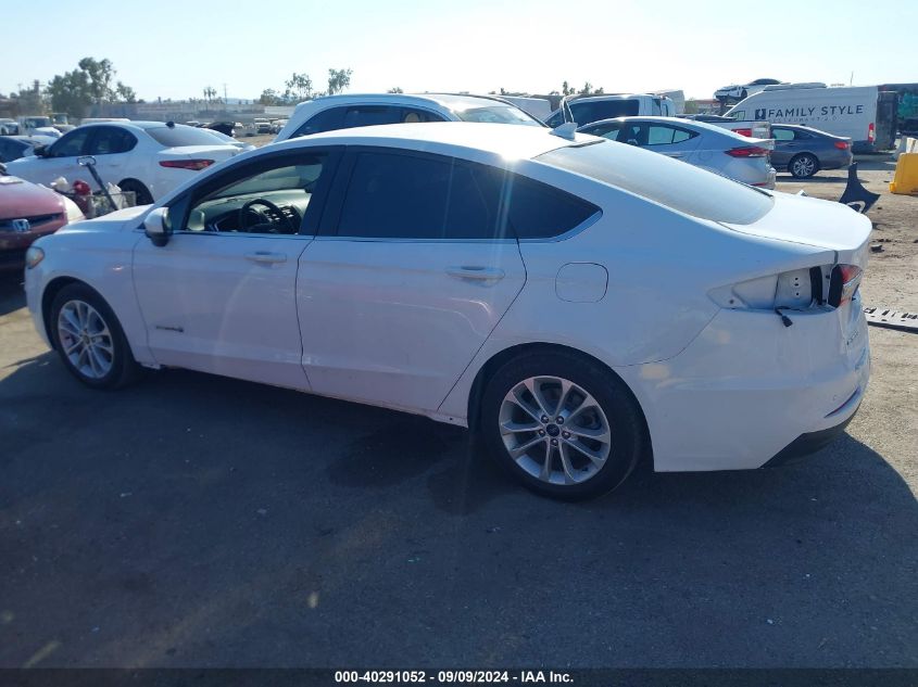 2019 Ford Fusion Hybrid Se VIN: 3FA6P0LU0KR174583 Lot: 40291052