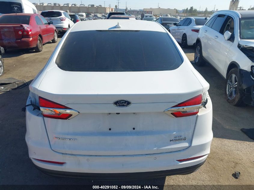 2019 Ford Fusion Hybrid Se VIN: 3FA6P0LU0KR174583 Lot: 40291052