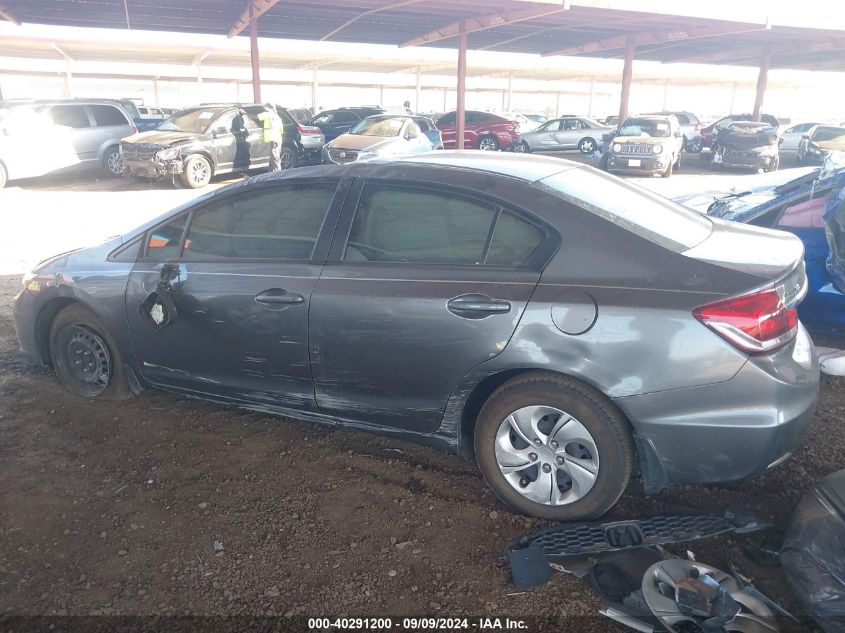 2013 Honda Civic Lx VIN: 19XFB2F59DE097148 Lot: 40291200