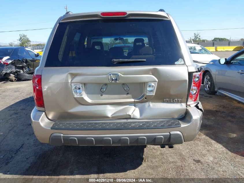 2005 Honda Pilot Ex VIN: 2HKYF18455H545328 Lot: 40291210