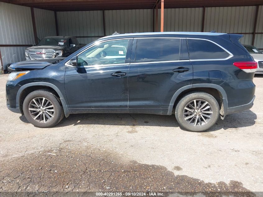 2017 Toyota Highlander Xle VIN: 5TDJZRFH4HS375457 Lot: 40291265