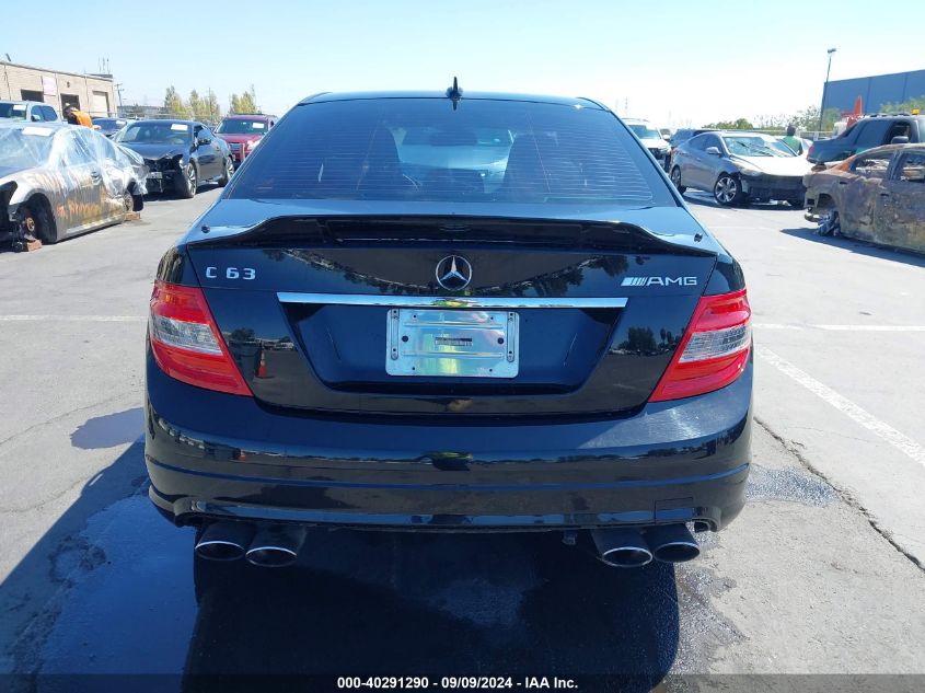 2009 Mercedes-Benz C 63 Amg VIN: WDDGF77XX9F327675 Lot: 40291290