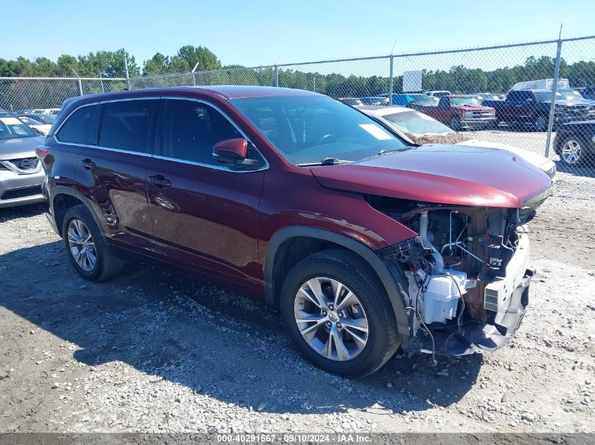 2015 Toyota Highlander Le Plus V6 VIN: 5TDZKRFH1FS094009 Lot: 40291567