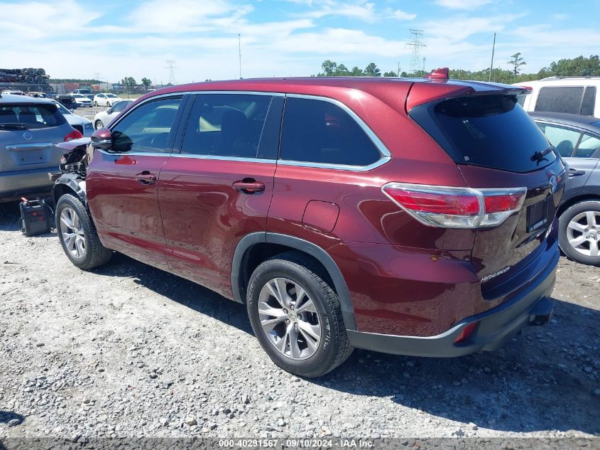 2015 Toyota Highlander Le Plus V6 VIN: 5TDZKRFH1FS094009 Lot: 40291567