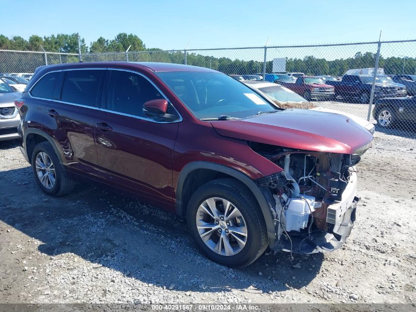 5TDZKRFH1FS094009 2015 TOYOTA HIGHLANDER - Image 1