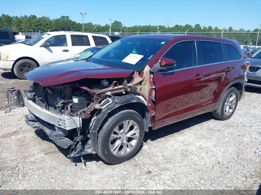 5TDZKRFH1FS094009 2015 TOYOTA HIGHLANDER - Image 2