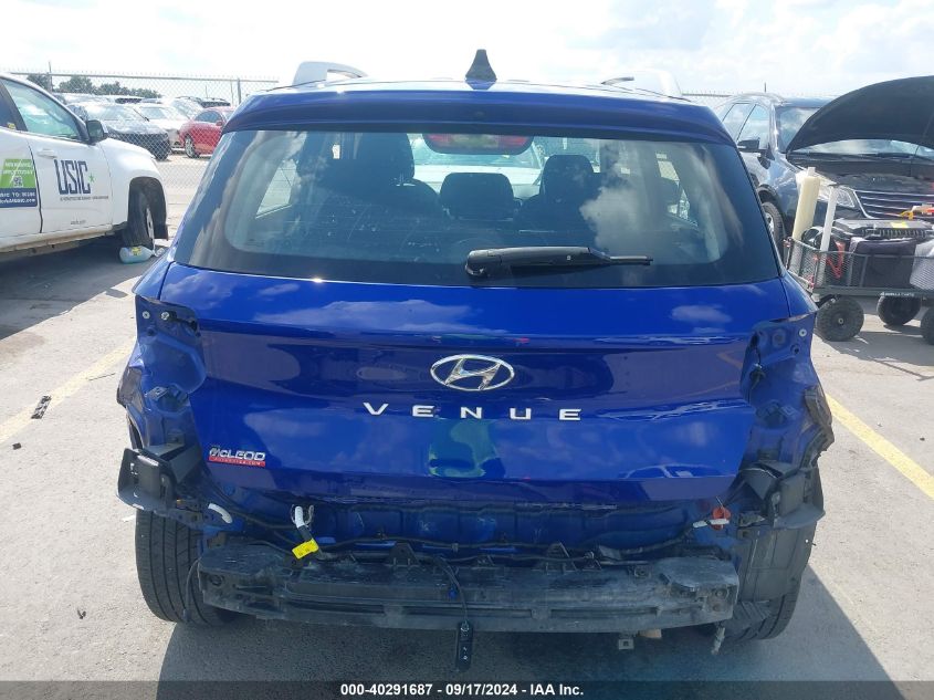 2021 Hyundai Venue Sel VIN: KMHRC8A39MU105779 Lot: 40291687