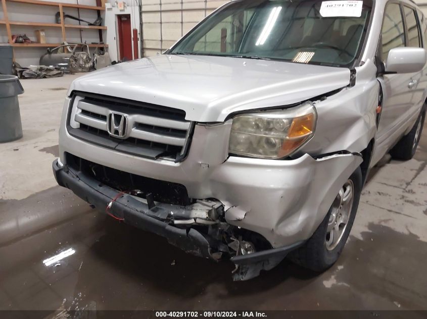 2006 Honda Pilot Ex VIN: 2HKYF18416H550608 Lot: 40291702