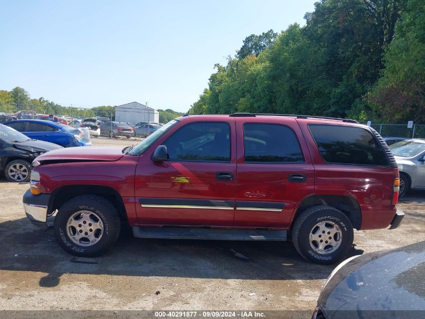 2005 Chevrolet Tahoe Ls VIN: 1GNEK13T55J191077 Lot: 40291877