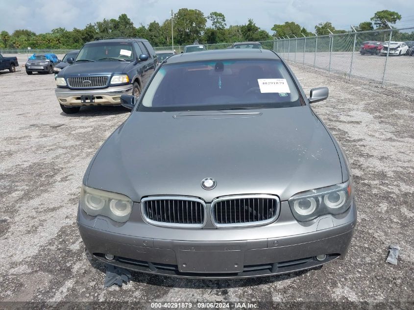 2004 BMW 745I VIN: WBAGL63534DP72424 Lot: 40291879