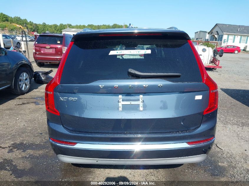 2022 Volvo Xc90 Recharge Plug-In Hybrid T8 Inscription 7 Passenger VIN: YV4BR0CLXN1816555 Lot: 40292006