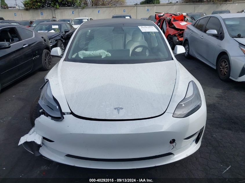 2021 Tesla Model 3 Standard Range Plus Rear-Wheel Drive VIN: 5YJ3E1EA8MF000826 Lot: 40292015