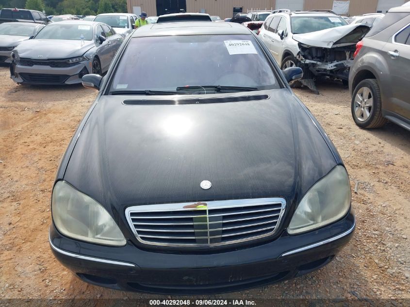 2001 Mercedes-Benz S-Class Base (A5) VIN: WDBNG78J81A195718 Lot: 40292048