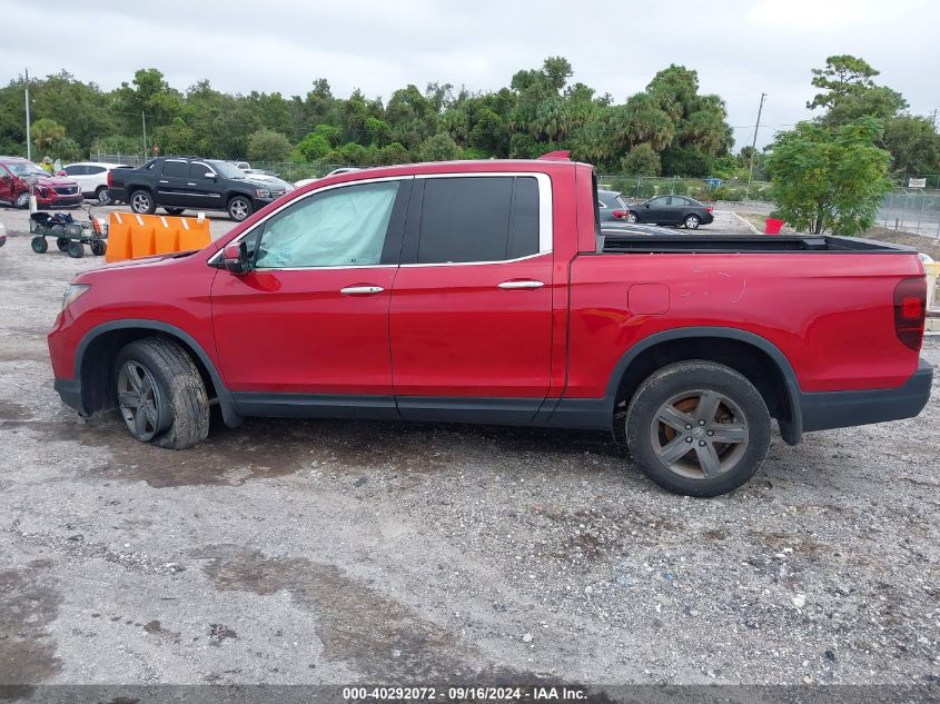 2021 Honda Ridgeline Rtl VIN: 5FPYK3F73MB026920 Lot: 40292072