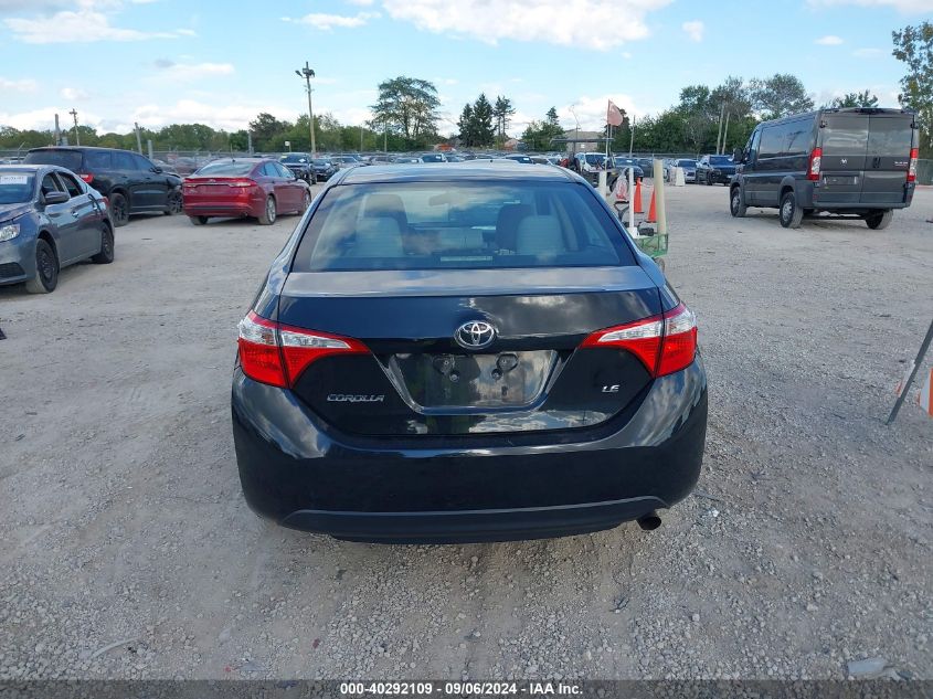 2016 Toyota Corolla Le VIN: 2T1BURHE1GC741453 Lot: 40292109