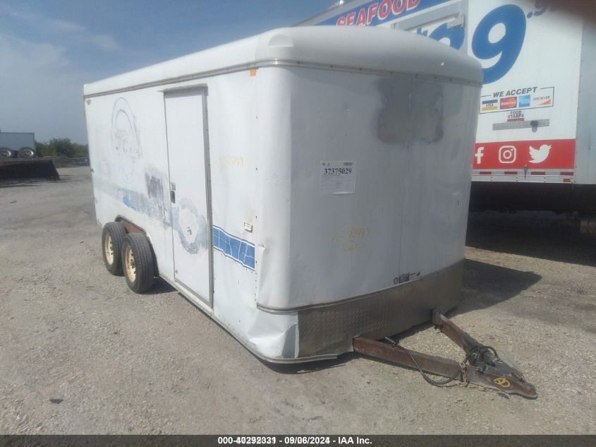 2009 H&H Trailer Co Tc 16 2 Cargo Trl white null null 4J6TC162X9B110820 photo #1