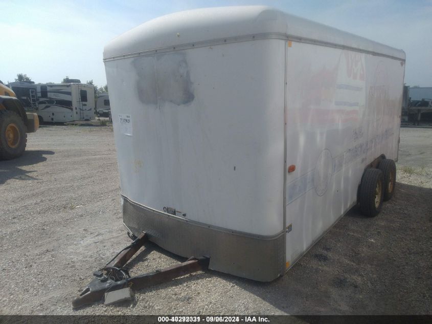 2009 H&H Trailer Co Tc 16 2 Cargo Trl white null null 4J6TC162X9B110820 photo #3