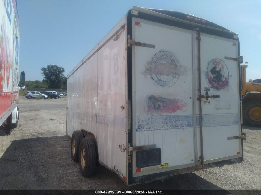 2009 H&H Trailer Co Tc 16 2 Cargo Trl white null null 4J6TC162X9B110820 photo #4