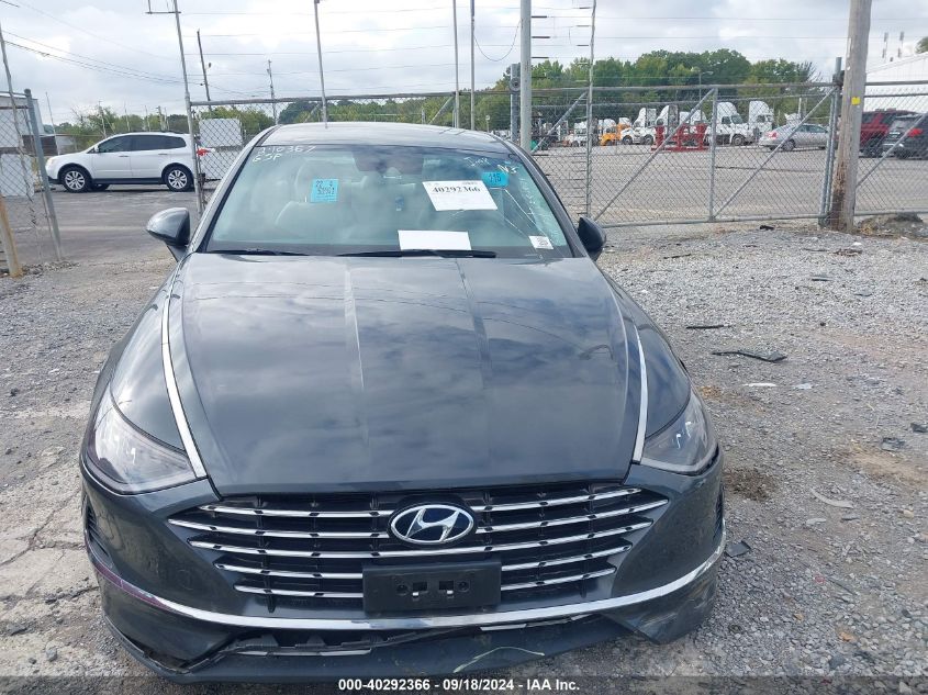 KMHL24JJ1MA030674 2021 Hyundai Sonata Hybrid/Blue