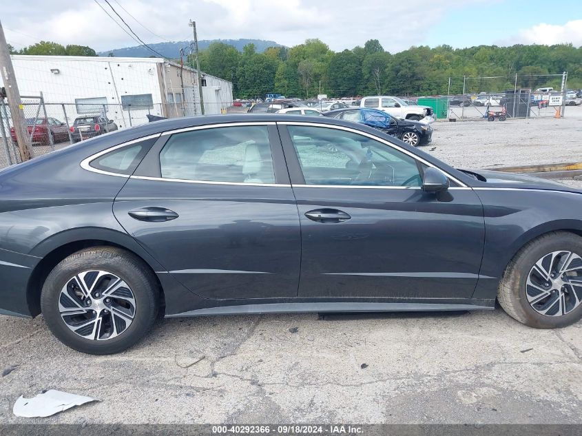 KMHL24JJ1MA030674 2021 Hyundai Sonata Hybrid/Blue