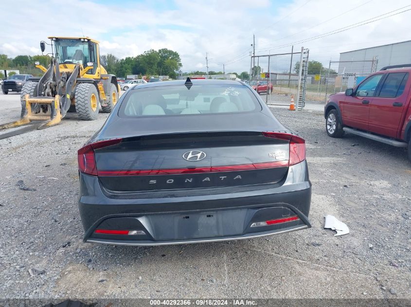 KMHL24JJ1MA030674 2021 Hyundai Sonata Hybrid/Blue