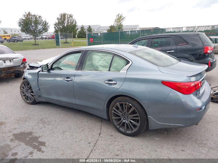 2016 Infiniti Q50 3.0T Red Sport 400 VIN: JN1FV7AR7GM451045 Lot: 40292613