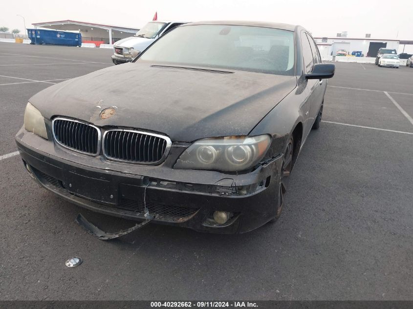 2006 BMW 750Li VIN: WBAHN83556DT32508 Lot: 40292662