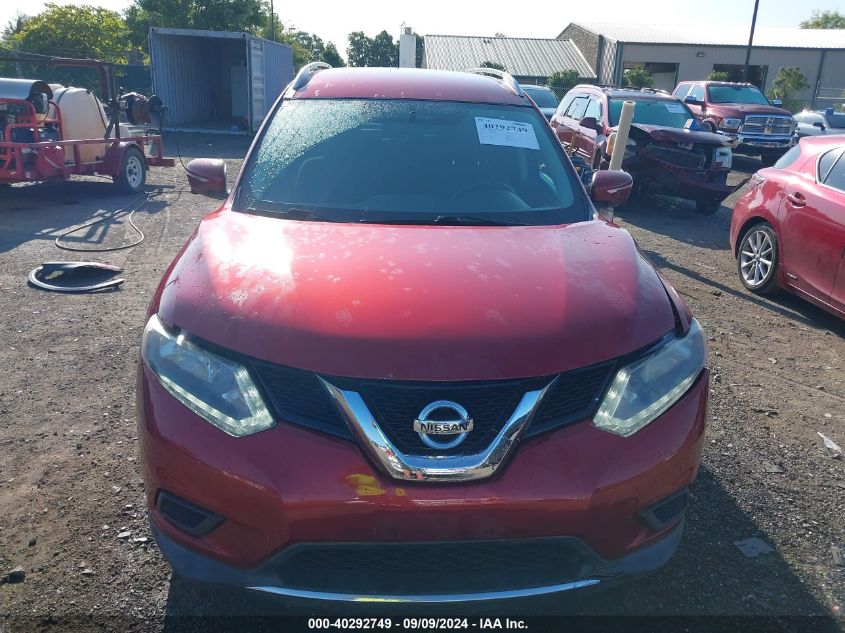 2015 Nissan Rogue Sv VIN: KNMAT2MVXFP539528 Lot: 40292749