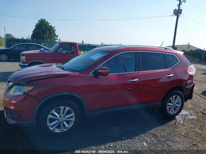 2015 Nissan Rogue Sv VIN: KNMAT2MVXFP539528 Lot: 40292749