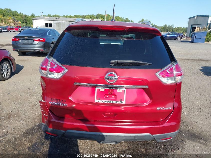 2015 Nissan Rogue Sv VIN: KNMAT2MVXFP539528 Lot: 40292749