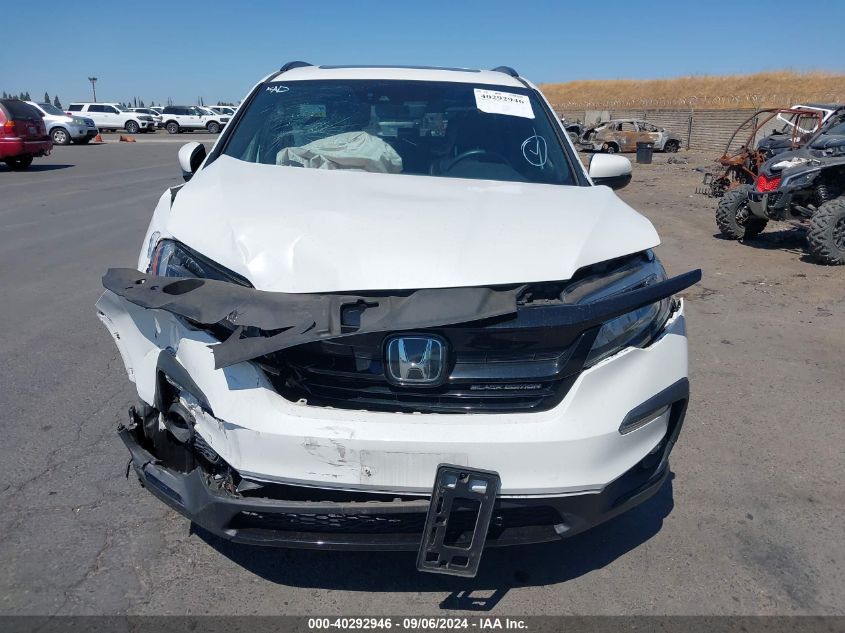 2021 Honda Pilot Awd Black Edition VIN: 5FNYF6H70MB058283 Lot: 40292946