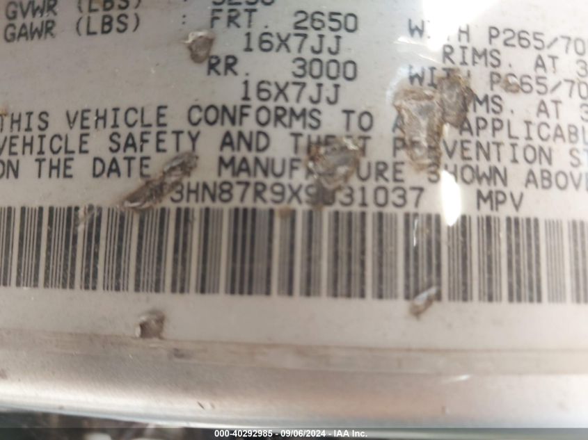 JT3HN87R9X9031037 1999 Toyota 4Runner Limited V6