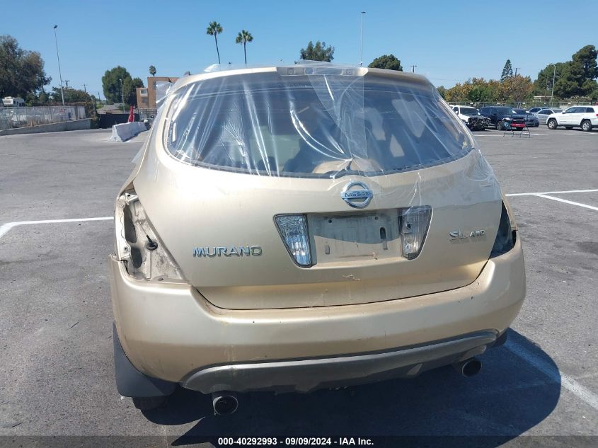 2004 Nissan Murano Sl VIN: JN8AZ08WX4W303541 Lot: 40292993