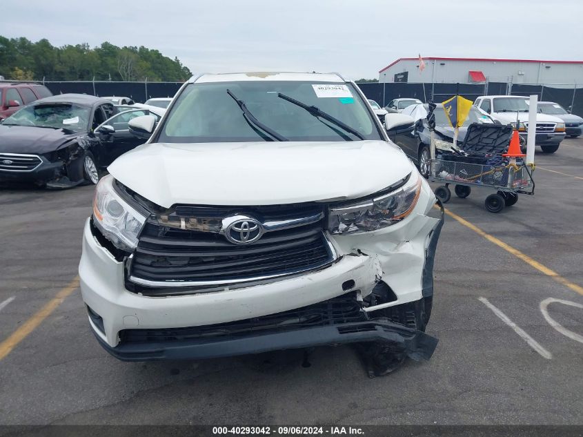 2015 Toyota Highlander Xle V6 VIN: 5TDKKRFH1FS070018 Lot: 40293042