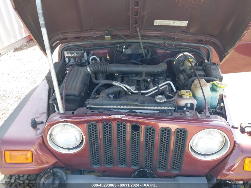 2001 Jeep Wrangler Sport VIN: 1J4FA49S41P363343 Lot: 40293065